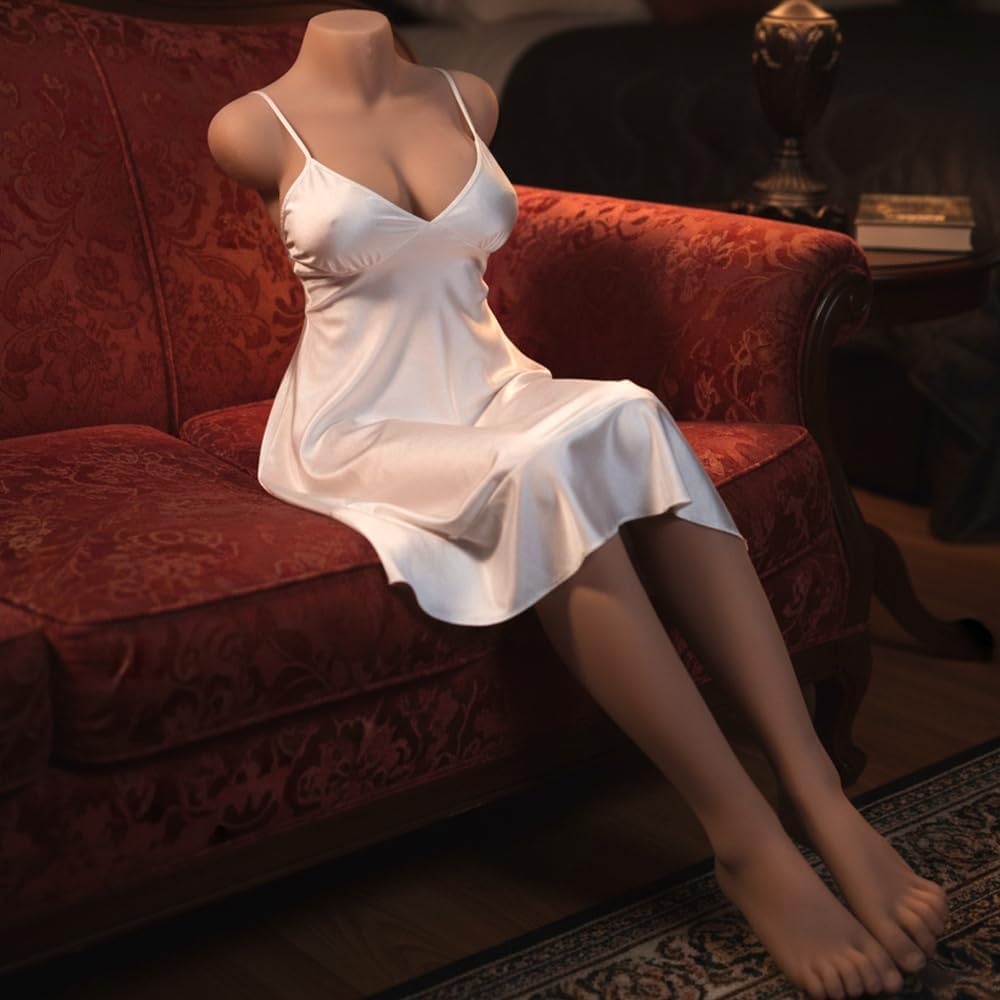 43.22lb Realistic Sex Doll with Leg, Male Masturbator withGel-Filled Breast Pussy Anal,TPE Solid Dolls for Sex,RealDoll for Men with Breast Ass,Adult Sex Love Doll,Male SexToys(Brown)